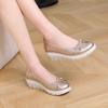 Waterproof Platform Flat Shoes Spring New Round Head Shallow Mouth Butterfly Knot Soft Sole Non-slip Single Shoes