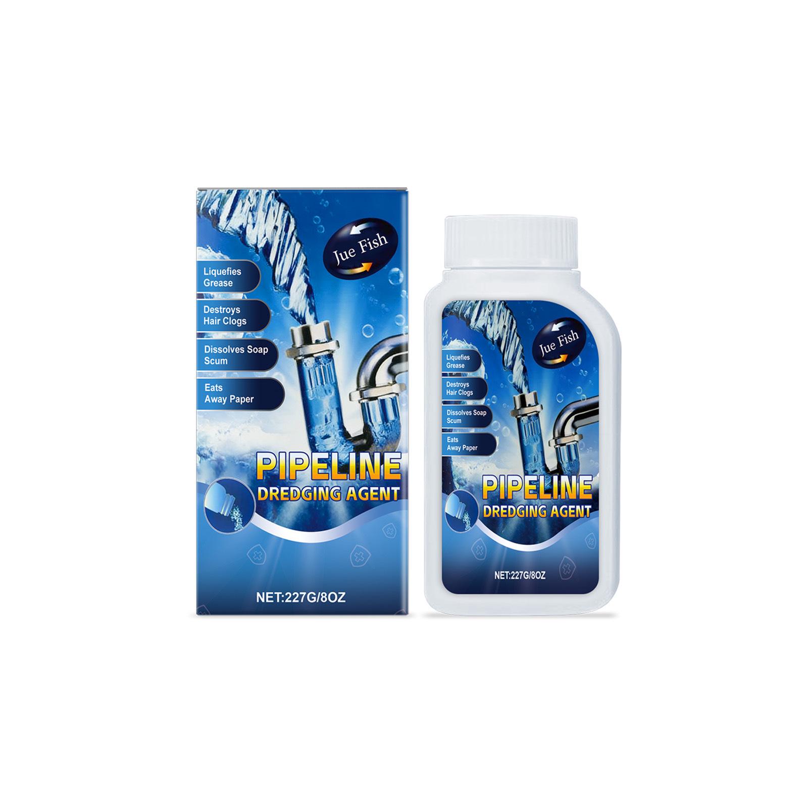 

JUE FISH Drain Unclogger - Dissolves Grease & Hair for Kitchen & Bathroom