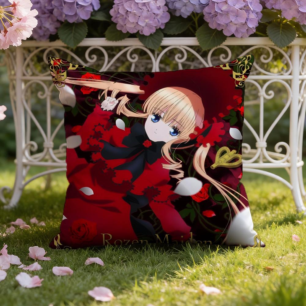 Anime R-Rozen M-Maiden Cushion Cover Home & Car Dual-Scene Pillow Cover: Reversible for Premium Comfort