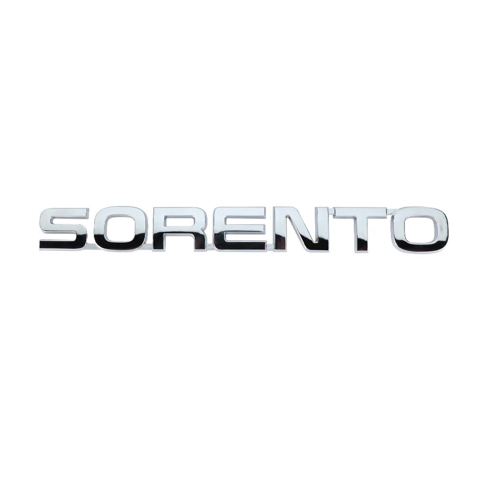 3D ABS SORENTO CERATO Letter Badge Car Tail Emblem Trunk Decoration Sticker for Kia Sportage Rio Soul Optima Ceed Forte Picanto