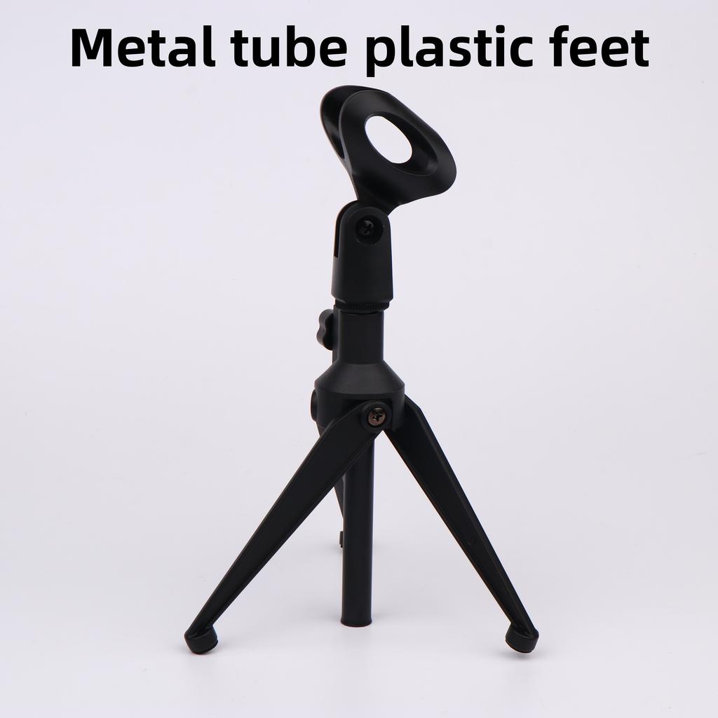 1 Pcs Mini Portable Table Stand Universal Microphone Stand Desktop Tripod Adjustable Mic Clip Holder Lightweight Bracket