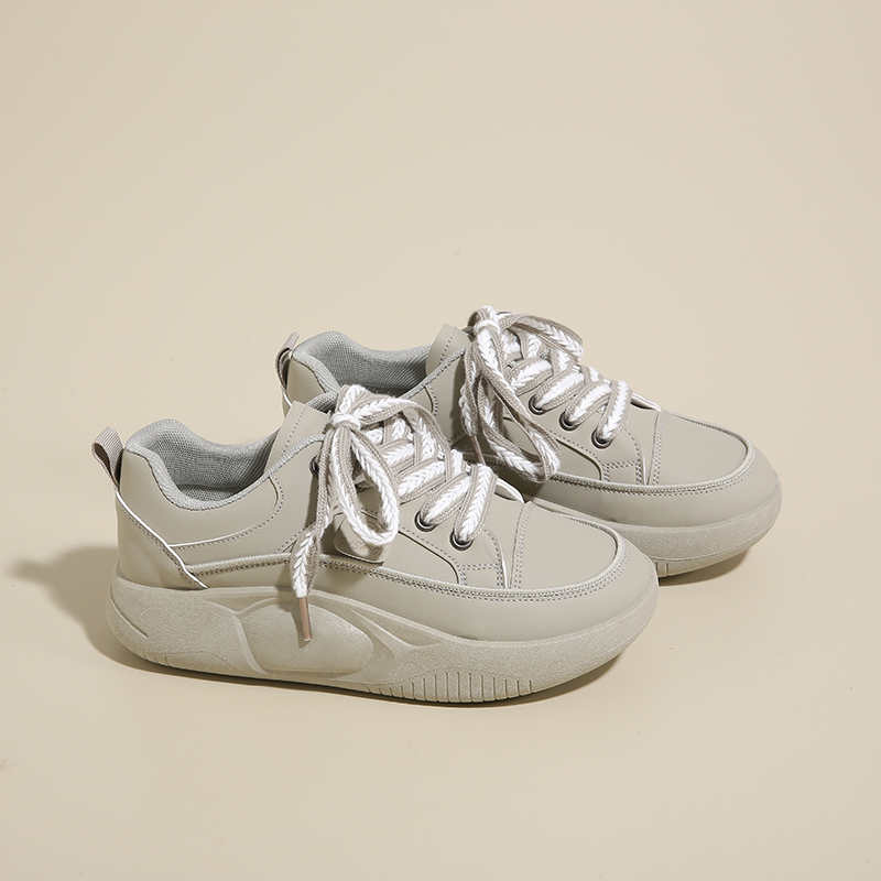 Fashion Plataform Ecoleather Women's Shoes Size 43 44 45 Casual Snekars For Women Ergonomic Sneakers Woman Sports New Arrival