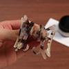Claw Clip, Acetate Board Inlaid with Diamonds, Fashionable Cartoon Cat Claw Clip, Half Up Clip for The Back of The Head, Shark Clip for Styling.