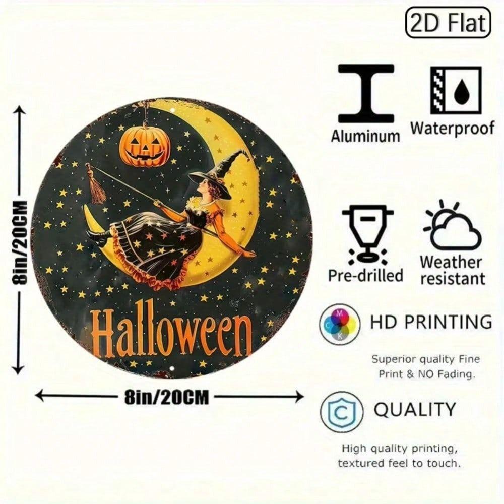 20x20cm Hand Painted Metal Tin Sign Folk Art Wall Decoration Home Gift