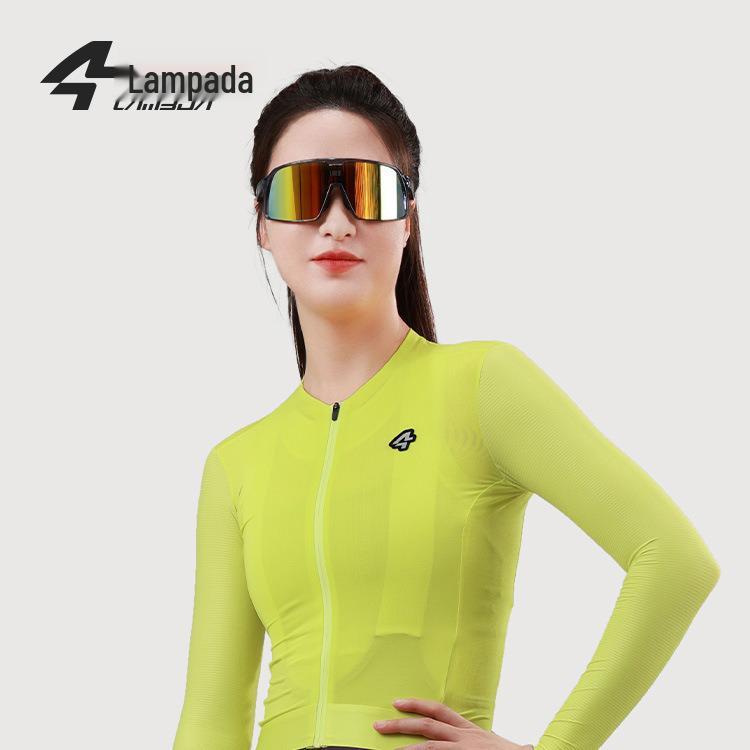 

Lampaida 2024 Women s Quick-Dry Long Sleeve Cycling Jersey XL