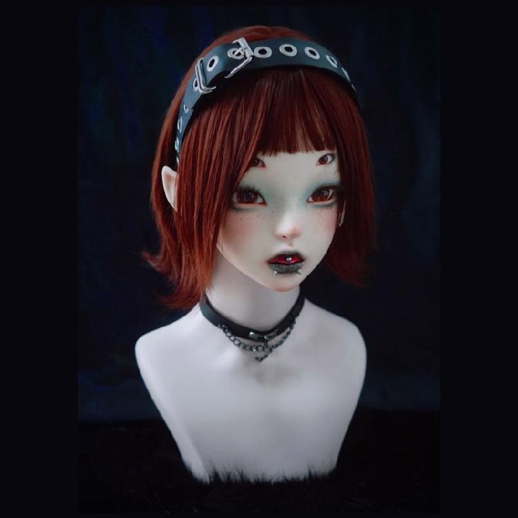 Fashion Punk PU Headband with Studded Rivet for Parties Nightclubs