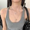 Saturn Planet Necklace For Women Titanium Handcrafted Geometric Pendant Chain Summer 2025