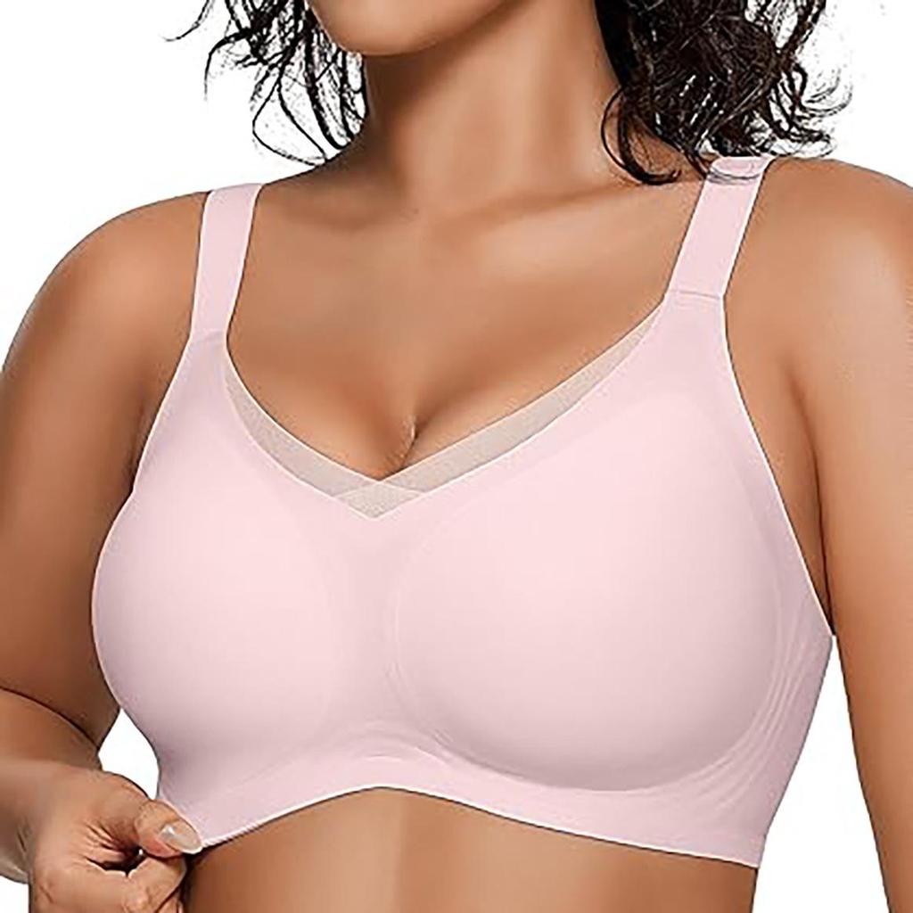 Sujetador Push-Up de Gel sin Costuras: Inalámbrico, Ajustable, Cómodo, Tallas Grandes, Minimiza el Busto Grande