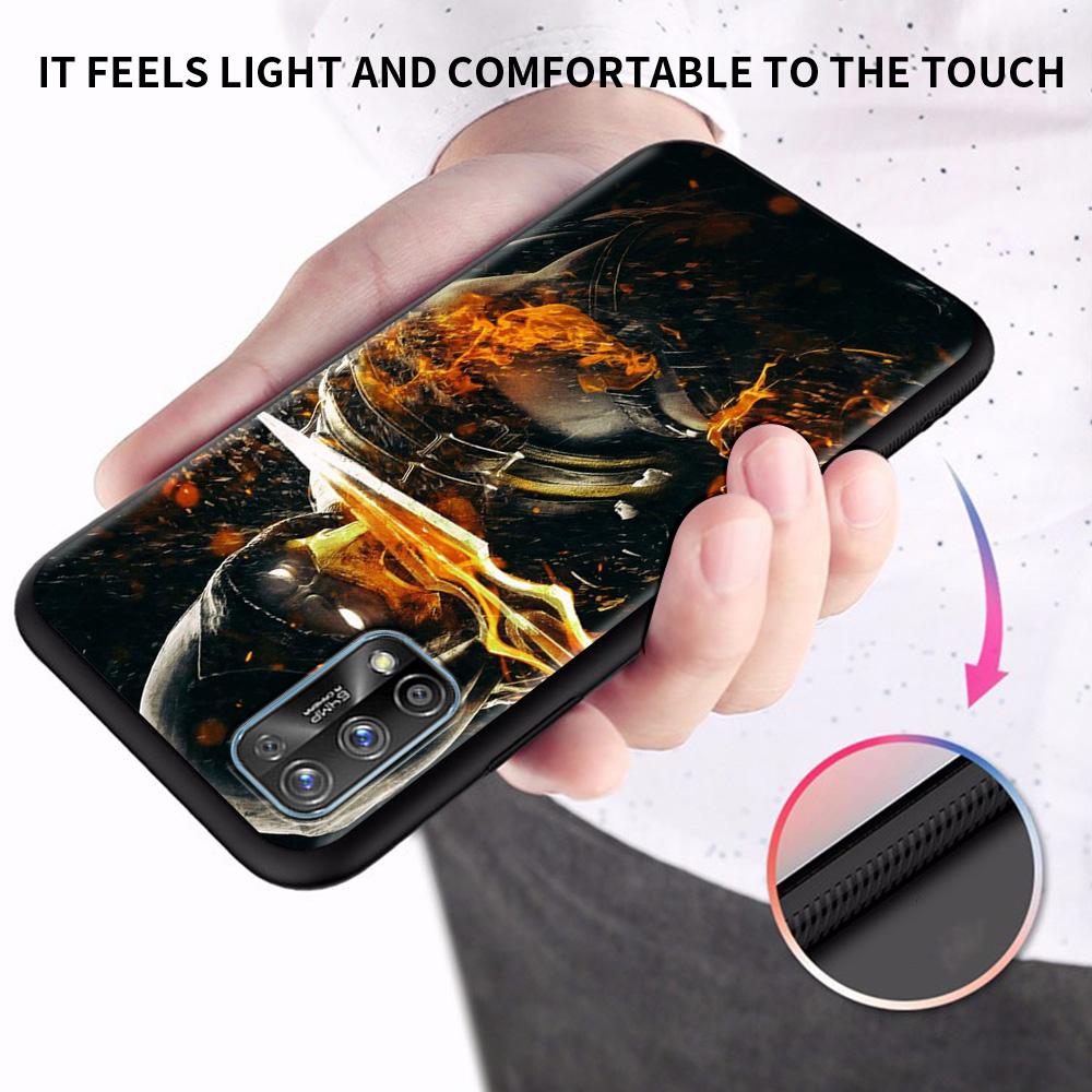 Silicone Case For Realme 8 C21 6 7 Pro C3 C11 XT GT 5 C12 C15 C21Y X50 7i Luxury Soft Shell Phone Cover Game Mortal Kombat Funda