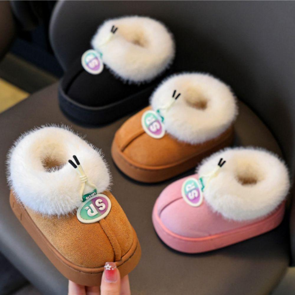 Thick-Soled Winter Toddler Shoes Soft Soled Kids Home Slippers  For Girls Boys