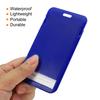 2Pcs ID Badge Holder 4.3x2.8 Inch Vertical Name Tags ABS Plastic Slide Cover Waterproof Work Card Holder In Offices Exhibitions