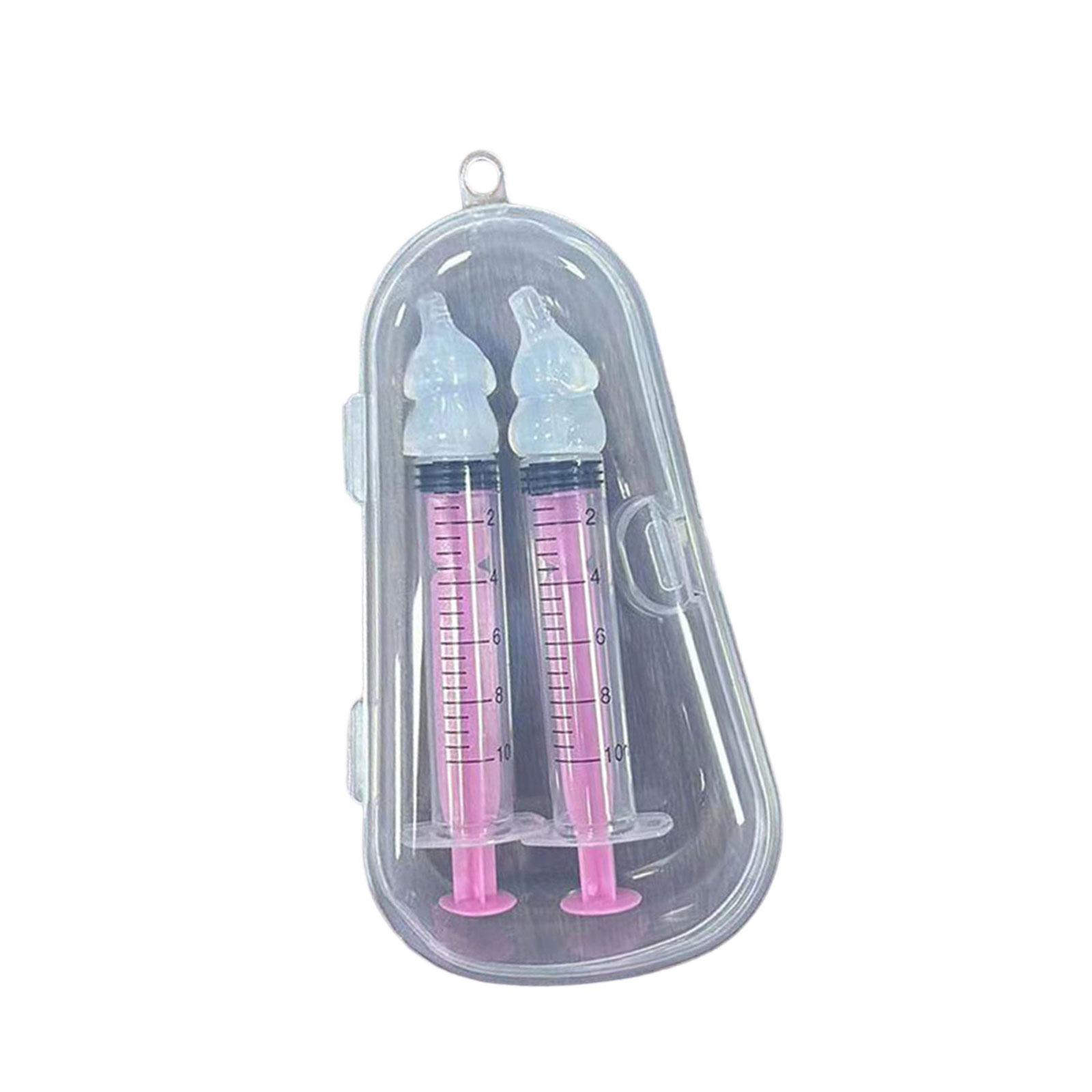 

Шприц для промывания носа у младенцев. Силиконовый детский назальный аспиратор для легкого контроля потока и наблюдения за детьми от 0 до 6 лет. 2 розовый