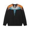 Felpa da uomo oversize con cappuccio con stampa Ala Fantasma Design Serpente Fulmine Abbigliamento Casual