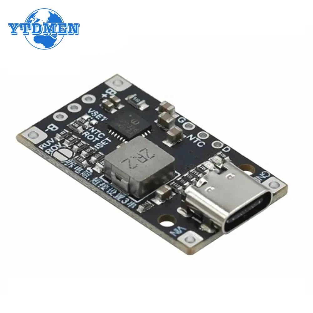 2S Type-C USB 15W 8.4V 12.6V 1.5A  BMS Lithium Battery Charging Boost Module With Balanced Support Fast Charge With Indicator