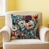 fashion Floral bird art Bohemian vintage soft Comfortable Pillow Case for Sofa Living Room Home office Decor Protective Covers