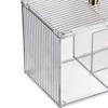 Clear Cotton Swab Storage Box with Cover Tampon Organizer Dispenser Cosmetic Stand  Bathroom
