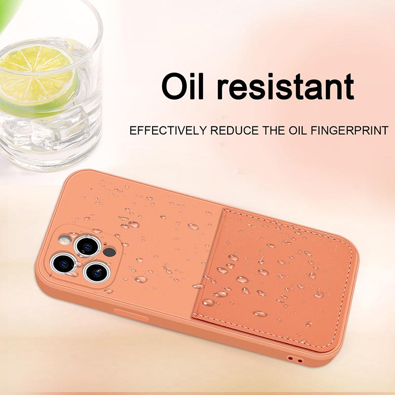 Wallet Cases For iphone 7 8 Plus X Xs Max XR Liquid Silicone Case For iphone 14 13 12 11 Pro Max Mini With Card Holder Cover Funda
