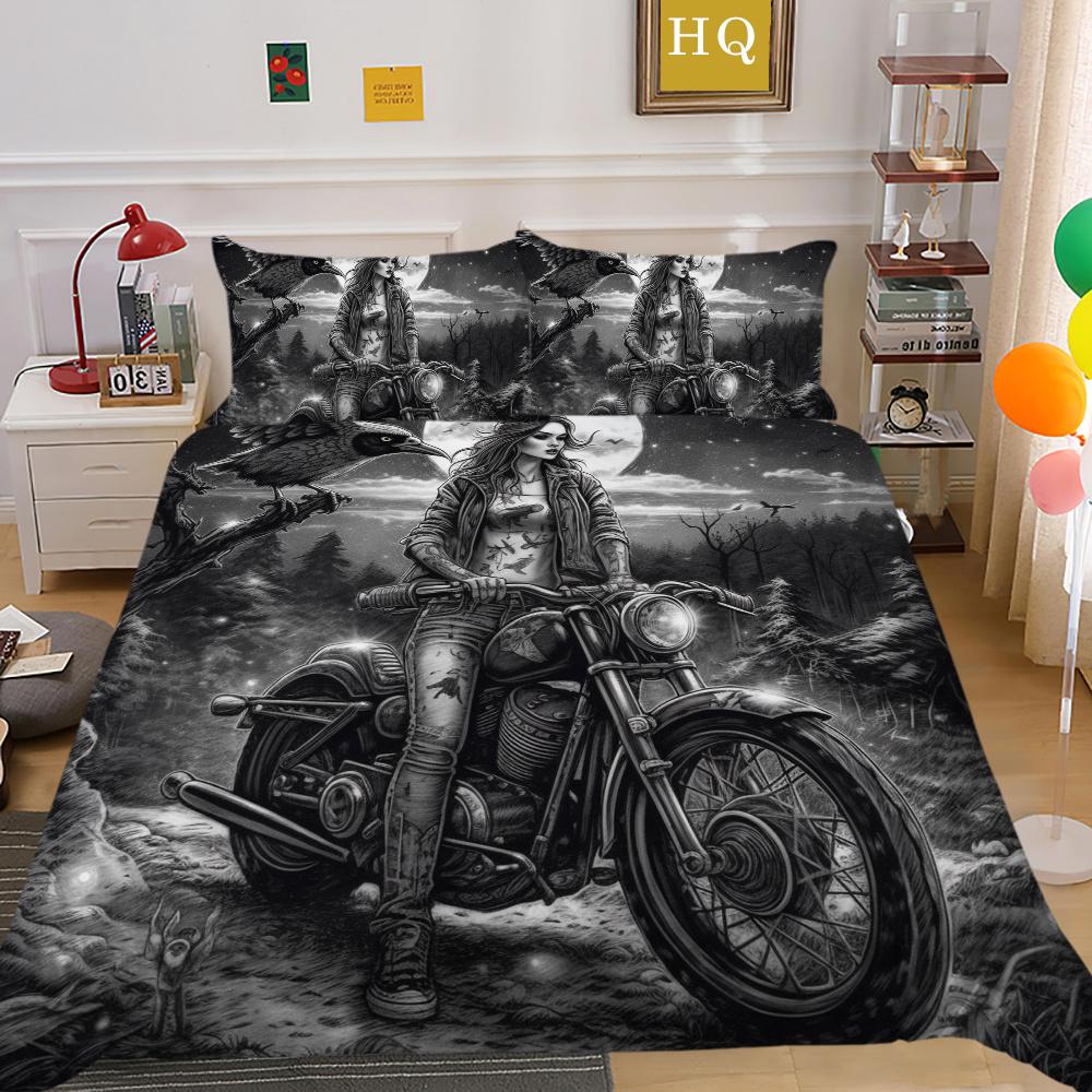 Beauty Skull Printed Home Textiles Single Size Polyester Duvet Covers Man High Ranking Bedroom Decor