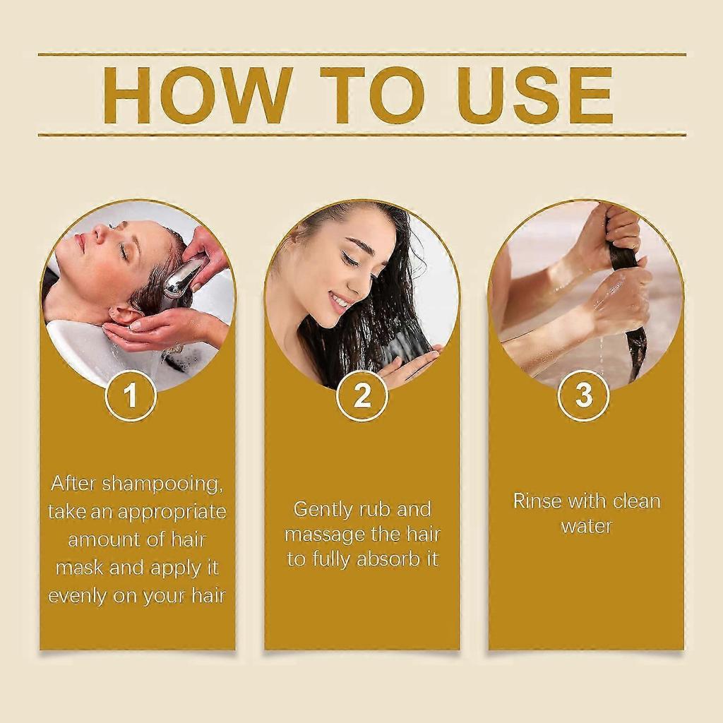 Keratin Hair Care Mask Repair Split End Dry Hair, Soft Gloss