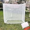Sexy Mosquito Nets Palace Four Door King/Queen Double Size Home Single Beds Prevent Insect Outdoor Square Grace White Canopy Net