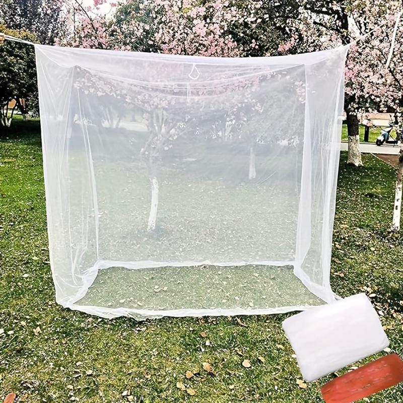 Sexy Mosquito Nets Palace Four Door King/Queen Double Size Home Single Beds Prevent Insect Outdoor Square Grace White Canopy Net