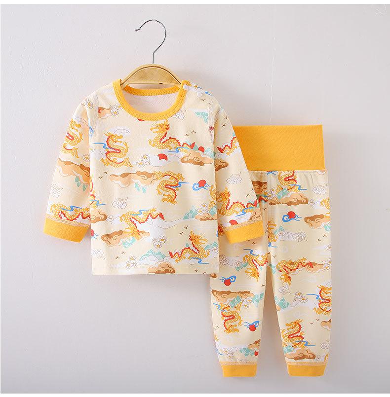 Baby Cotton Grade A Two Piece Pajamas Children Autumn Underwear Set Infant Home Wear Sleepwear