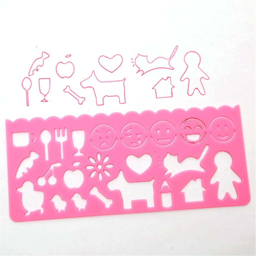 4ks geometrická spirografická kreslicí šablona sada malířských šablon pravítek umělecké řemeslo kreativní dětské vzdělávací hračka pro dívky a chlapce dárek