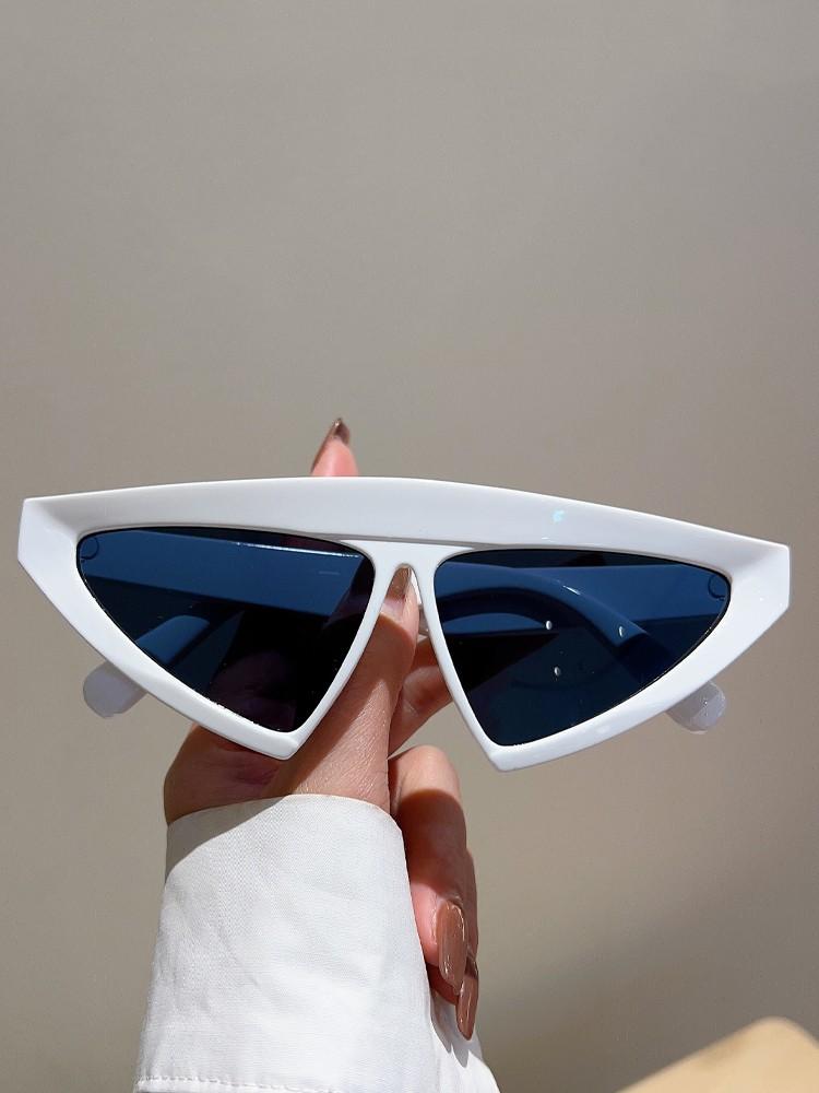 KAMMPT Triangle Shape Sunglasses Men Women Fashion Futuristic Goggle Eyewear Trendy Luxury Brand Designer UV400 Sun Glasses