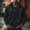 Men's Color Warm Pockets Cardigan Jacket Men's Casual Jacket.