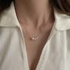 Trendy Four Imitation Pearl Choker Necklaces Girl Summer Luxury Simulated Pearl Pendant Clavicle Chain For Women Jewelry Gifts