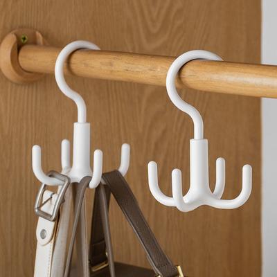 Multi-functionalRotatableMulti-hook Hook360-degree Rotatable Cabinet and Wardrobe 4-hook Hanger