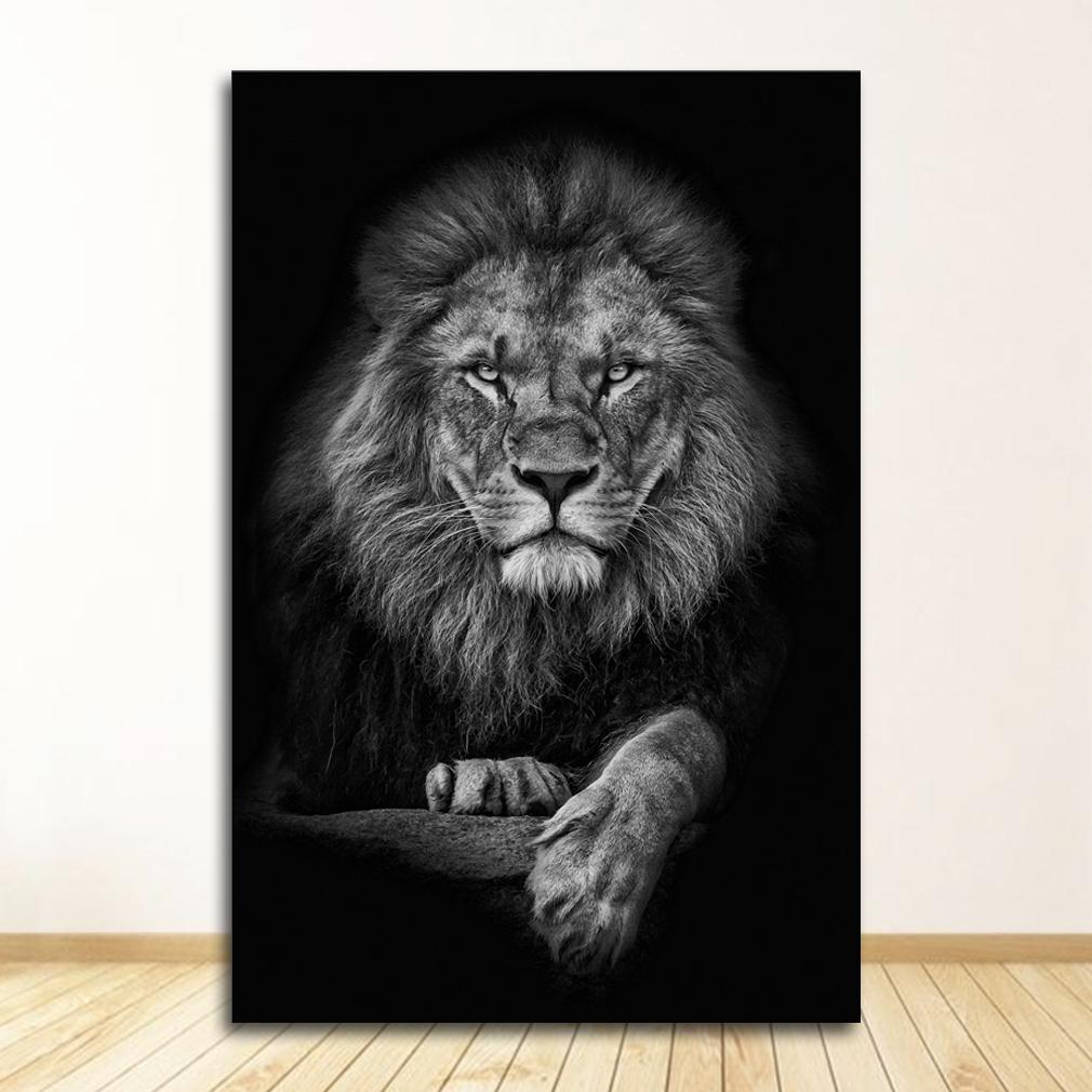Bilder für Wohnzimmer Dekoration Home Decor Tier Leinwand Malerei Wand Kunst Löwe Elefant Pferd Poster und Drucke Wand