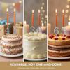 Stainless Steel Number Birthday Candle Holder Digital Birthday Candles Stand  Family Gathering