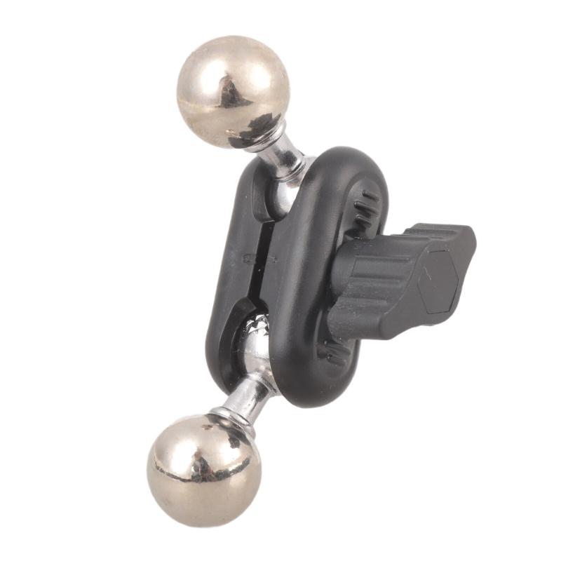 Set of 2pcs Double End 17mm Ball Head Adapters Mount Clamp Compatible for Magnetic Phone Holder And Camera Tripods