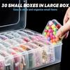 Transparent Beads Organizer Box 12/14/15/30 Grid Plastic for DIY