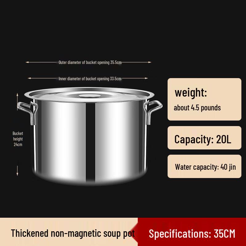 JPHZNB Stainless Steel Multi-Purpose Pot with Lid