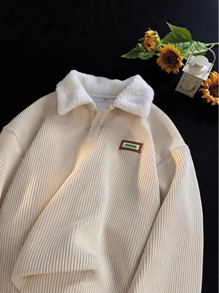 2025 Autumn Unisex Casual Lapel Hoodie: Trendy, Artistic, and Simple Design