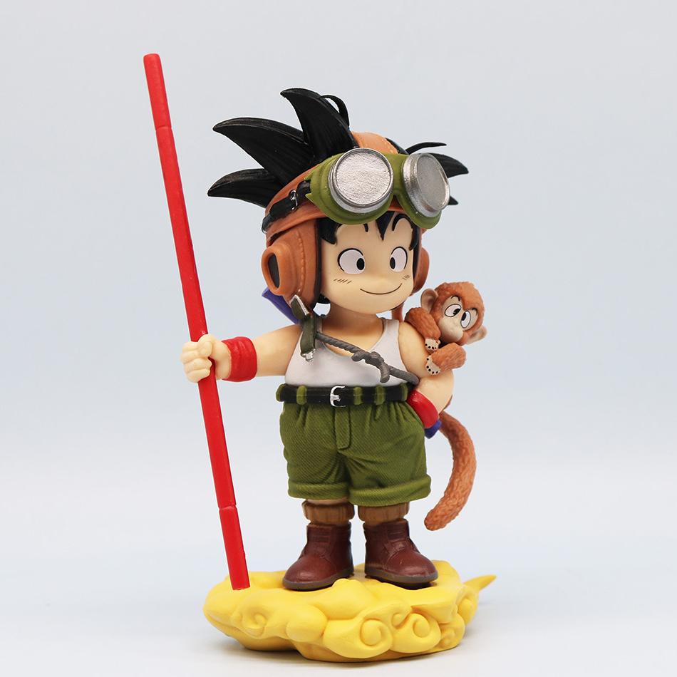 16CM Anime Dragon Ball Son Goku Figure DRAGONBALL SNAP COLLECTION Vehicle Series Pilot Dressing Model Toy Doll Aciton Figure