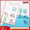 Christmas Cartoon Paper Clips: Santa, Snowman, Reindeer, Socks, Tree-Shaped Clips