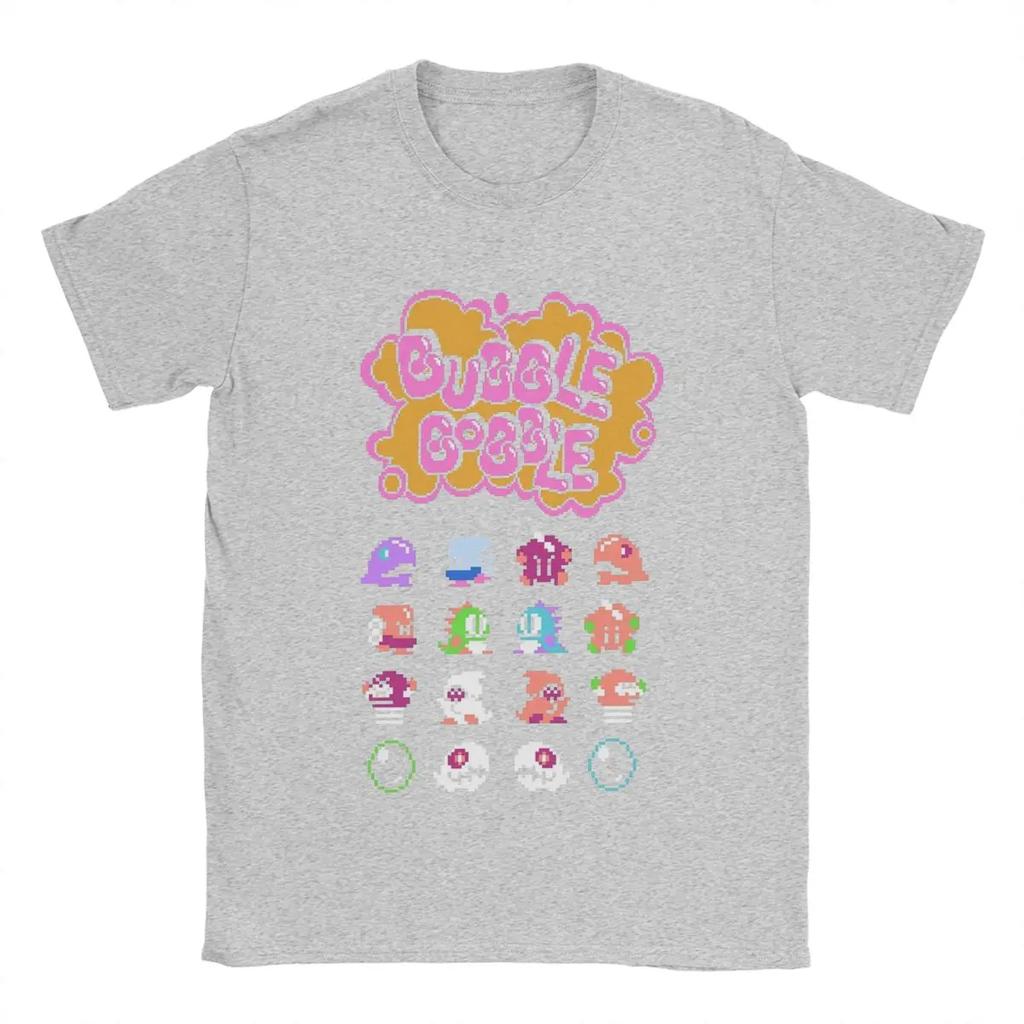 Funny Bubble Bobble T-Shirts Men Round Neck Cotton T Shirt Short Sleeve Tees Party Clothes