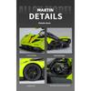 1/32 Aston Martin Valkyrie Alloy Sports Car Model Diecast Metal Racing Car Vehicles Model Sound and Light Simulation Collection Kids Toy Gift