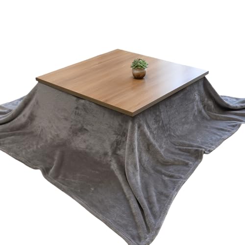 Kotatsu Futon, Heat-Generating Flannel Comforter, Soft, Space-Saving, Lightweight, Warm, Fluffy, Warm, Cozy, Winter Comforter, Anti-Static, No Sheddin