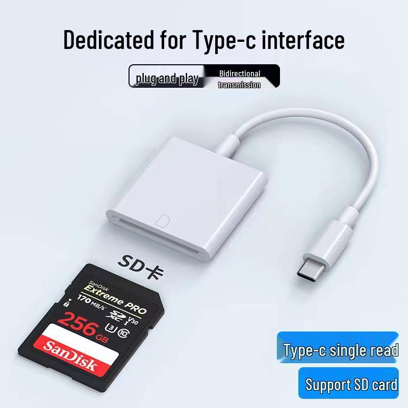 USB-C Card Reader: Memory Card, Mouse, Keyboard, USB Flash Drive, Camera Adapter Cable