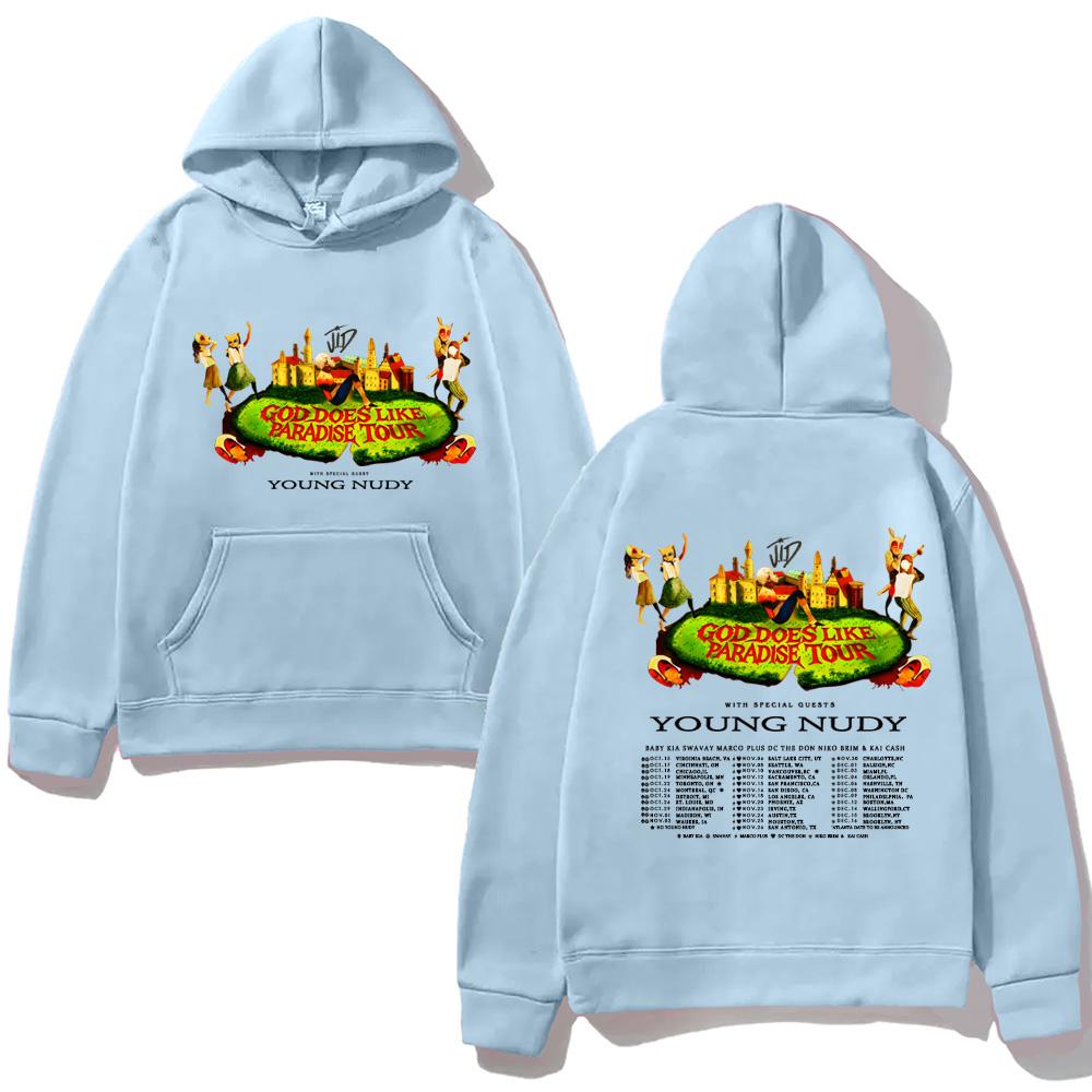 J.I.D-GOD DOES LKE PARADISE TOUR2026 Hoody for Autumn/Winter High Quality Comfortable Pullovers Fleece Clothes