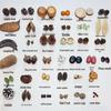 Rattan DIY Craft Kit: Cute Peapod Doll Pendant Material Pack