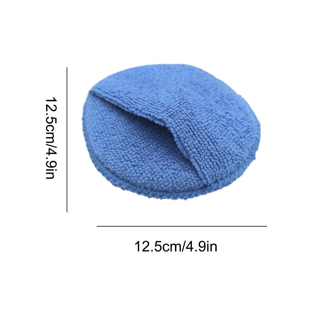 Губки-аппликаторы для детейлинга автомобиля, губка для детейлинга с карманом, 5-дюймовая губка из микрофибры для полировки кожи, металла, интерьера