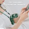 Mini Cooling Fan Foldable Neck Hanging Fan USB Adjustable Rechargeable Air Cooler Phone Holder 3 Gears Summer Cooling Fan