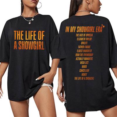 11 barev Život showgirl T-shirt Dámské Pánské Casual Oversized Y2k Short Rukávy Volné Pánské Dámské Oblečení Top
