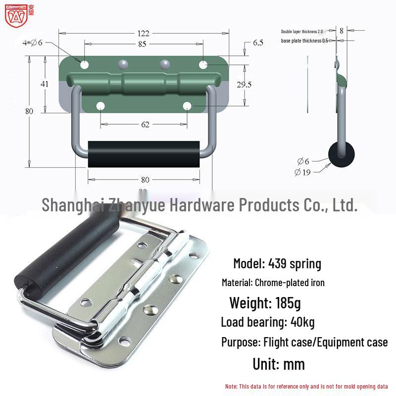 Anwang 304 Edelstahl Klappfedergriff für industrielle Holzkisten