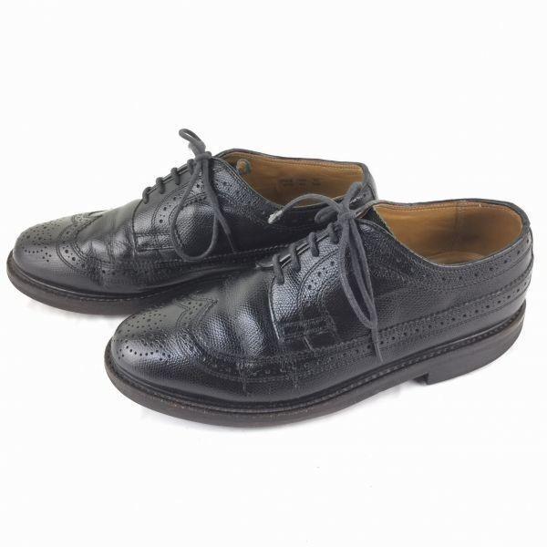 REGAL Wingtip Business Shoes Black size 24.0EE(USED)